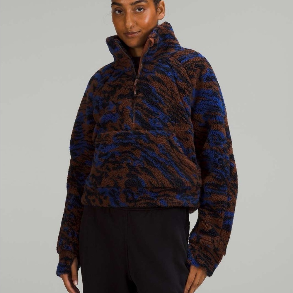 Lululemon Scuba Oversized Fleece Funnel Neck *Jacquard Size XS/S
